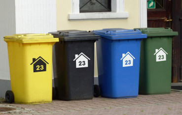 Mülltonnen Aufkleber mit Hausnummer